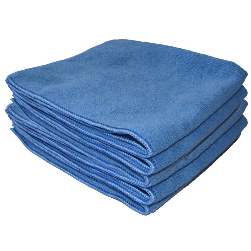 CHIFFONS MICROFIBRE TRICOT SOFT SACHET DE 5 - 40x40 BLEU -300 Gr Absorptions